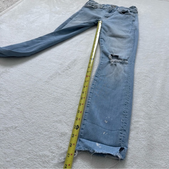 MOTHER The Looker Sacred Slit Ankle Nice Shot Wash Skinny Jeans Size 25 - Picture 4 of 11